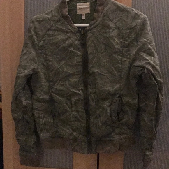 Silence + noise Jacket - SZ XS - olive bomber - Picture 1 of 3